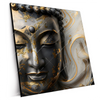 Xxl Wandbild Goldener Buddha Fluid Art Quadrat Produktvorschau Seitlich