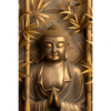 Xxl Wandbild Goldener Buddha Im Bambuswald Hochformat Motivvorschau