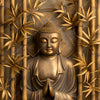 Xxl Wandbild Goldener Buddha Im Bambuswald Quadrat Motivvorschau