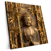 Xxl Wandbild Goldener Buddha Im Bambuswald Quadrat Produktvorschau Seitlich