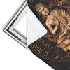 Xxl Wandbild Goldener Buddha No 2 Quadrat Materialvorschau