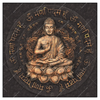 Xxl Wandbild Goldener Buddha No 2 Quadrat Produktvorschau Frontal