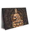 Xxl Wandbild Goldener Buddha No 2 Querformat Produktvorschau Seitlich