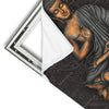 Xxl Wandbild Goldener Buddha Quadrat Materialvorschau