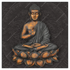 Xxl Wandbild Goldener Buddha Quadrat Produktvorschau Frontal