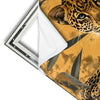 Xxl Wandbild Goldener Leopard Imposanter Jaeger Hochformat Materialvorschau
