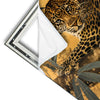 Xxl Wandbild Goldener Leopard Imposanter Jaeger Quadrat Materialvorschau
