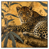 Xxl Wandbild Goldener Leopard Imposanter Jaeger Quadrat Produktvorschau Frontal