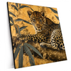 Xxl Wandbild Goldener Leopard Imposanter Jaeger Quadrat Produktvorschau Seitlich