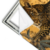Xxl Wandbild Goldener Leopard Imposanter Jaeger Querformat Materialvorschau