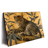 Xxl Wandbild Goldener Leopard Imposanter Jaeger Querformat Produktvorschau Seitlich