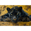 Xxl Wandbild Goldener Panther Querformat Motivvorschau