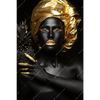Xxl Wandbild Goldenes Ananasmaedchen No 1 Hochformat Motivvorschau