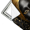 Xxl Wandbild Goldenes Ananasmaedchen No 1 Querformat Materialvorschau
