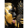 Xxl Wandbild Goldenes Ananasmaedchen No 2 Hochformat Motivvorschau