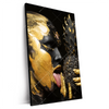 Xxl Wandbild Goldenes Ananasmaedchen No 2 Hochformat Produktvorschau Seitlich