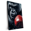 Xxl Wandbild Gorilla Mit Roten Boxhandschuhen Hochformat Produktvorschau Seitlich