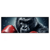 Xxl Wandbild Gorilla Mit Roten Boxhandschuhen Panorama Produktvorschau Frontal
