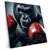 Xxl Wandbild Gorilla Mit Roten Boxhandschuhen Quadrat Produktvorschau Seitlich