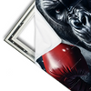 Xxl Wandbild Gorilla Mit Roten Boxhandschuhen Querformat Materialvorschau