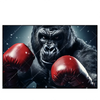 Xxl Wandbild Gorilla Mit Roten Boxhandschuhen Querformat Produktvorschau Frontal
