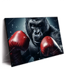 Xxl Wandbild Gorilla Mit Roten Boxhandschuhen Querformat Produktvorschau Seitlich