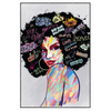 Xxl Wandbild Graffiti Afro No 1 Hochformat Produktvorschau Frontal