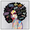 Xxl Wandbild Graffiti Afro No 1 Quadrat Produktvorschau Frontal