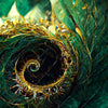 Xxl Wandbild Gruene Spiralblaetter Hochformat Zoom