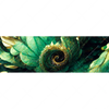 Xxl Wandbild Gruene Spiralblaetter Panorama Motivvorschau