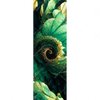 Xxl Wandbild Gruene Spiralblaetter Schmal Motivvorschau