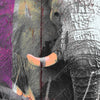 Xxl Wandbild Grunge Elefant Hochformat Zoom