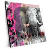 Xxl Wandbild Grunge Elefant Quadrat Produktvorschau Seitlich