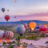 Xxl Wandbild Heissluftballons Im Sonnenuntergang Quadrat Motivvorschau