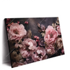 Xxl Wandbild Hellrosa Blumen Querformat Produktvorschau Seitlich