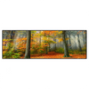Xxl Wandbild Herbstfarben Im Nebligen Wald Panorama Produktvorschau Frontal