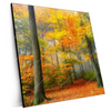 Xxl Wandbild Herbstfarben Im Nebligen Wald Quadrat Produktvorschau Seitlich