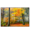 Xxl Wandbild Herbstfarben Im Nebligen Wald Querformat Produktvorschau Frontal