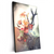 Xxl Wandbild Hirsch Blumen Hochformat Produktvorschau Seitlich