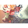 Xxl Wandbild Hirsch Blumen Querformat Motivvorschau