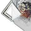 Xxl Wandbild Hirsch Grunge Stil Quadrat Materialvorschau
