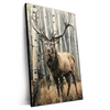 Xxl Wandbild Hirsch Im Birkenwald Hochformat Produktvorschau Seitlich