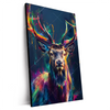 Xxl Wandbild Hirsch Im Leuchtenden Farbmix Hochformat Produktvorschau Seitlich