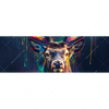 Xxl Wandbild Hirsch Im Leuchtenden Farbmix Panorama Motivvorschau