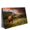 Xxl Wandbild Hirsch In Gebirgslandschaft Querformat Produktvorschau Seitlich