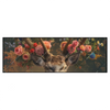 Xxl Wandbild Hirsch Mit Floralem Geweih Panorama Produktvorschau Frontal