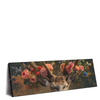Xxl Wandbild Hirsch Mit Floralem Geweih Panorama Produktvorschau Seitlich