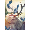 Xxl Wandbild Hirsch Voegel Hochformat Motivvorschau