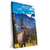 Xxl Wandbild Hirsch Vor Bergkulisse Hochformat Produktvorschau Seitlich