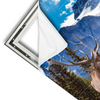 Xxl Wandbild Hirsch Vor Bergkulisse Querformat Materialvorschau